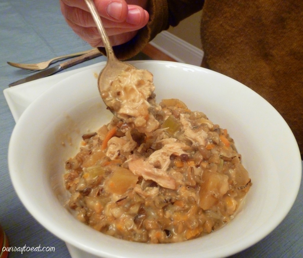 Creamy Minnesota Wild Rice Soup slowcooked in the CrockPot Our Way