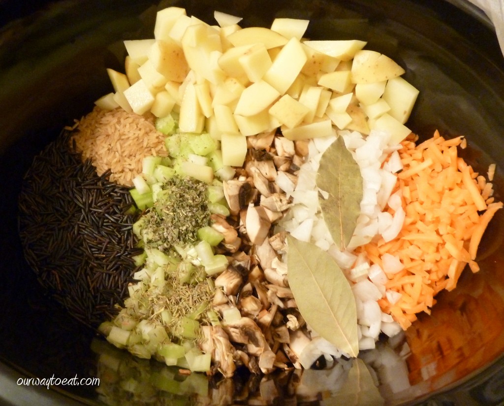 Creamy Minnesota Wild Rice Soup slowcooked in the CrockPot Our Way