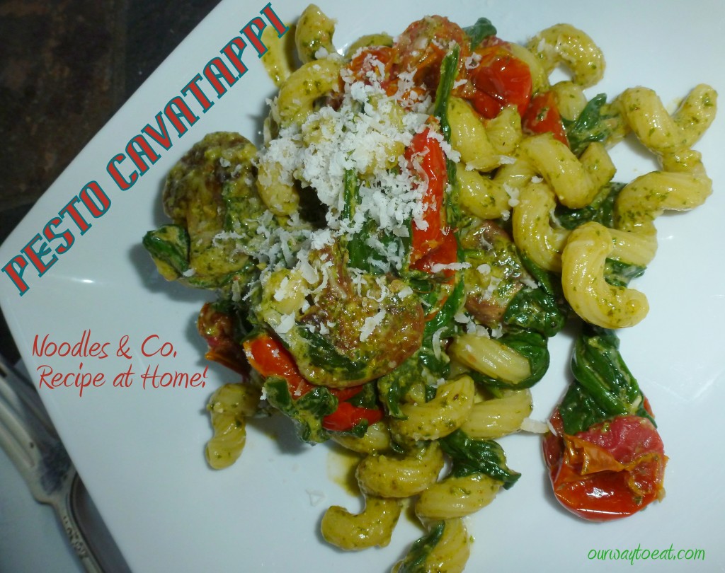 Pesto Cavatappi // A Recipe for Noodles and Company Pasta at Home Our